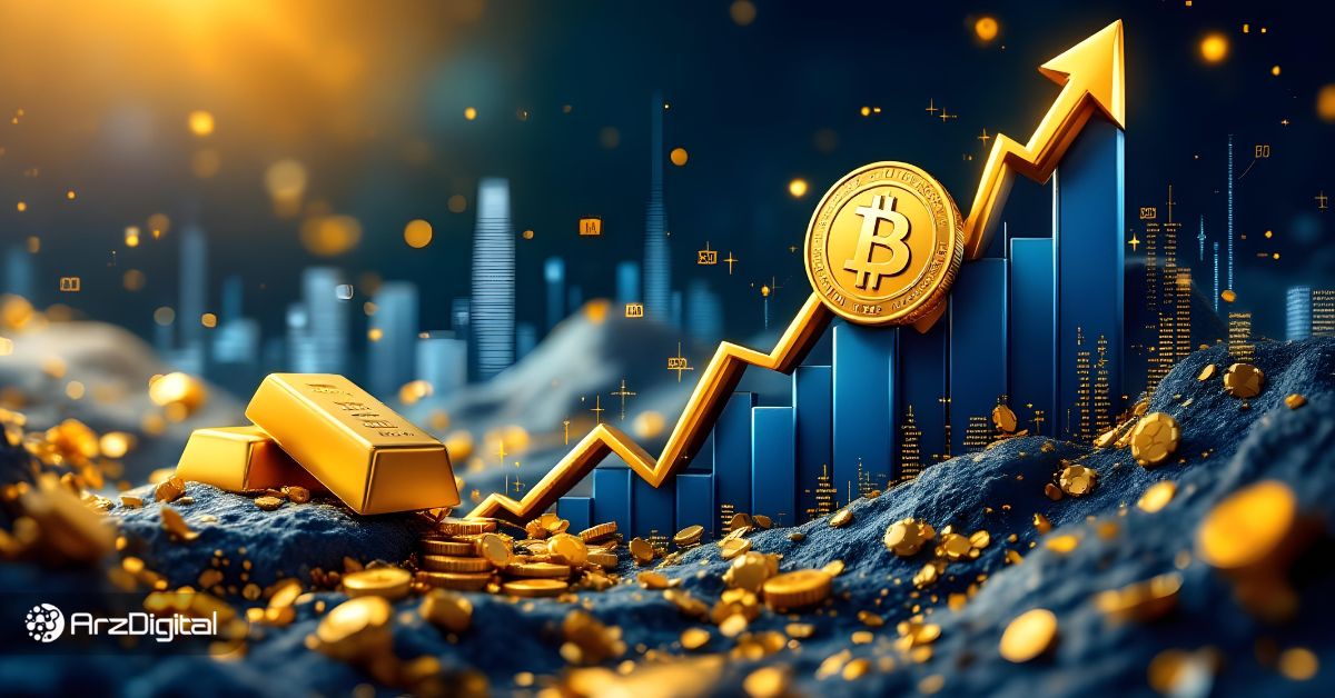 قیمت-بیت-کوین-در-سال-۲۰۲۵-با-رسیدن-طلا-به-۵,۰۰۰-دلار-چه-خواهد-شد؟