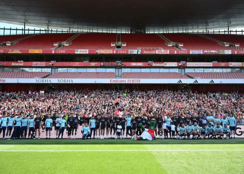 با-حضور-خانواده‌ها-و-هواداران/-جذاب‌ترین-تمرین-فصل-برای-آرسنال-(عکس)‏