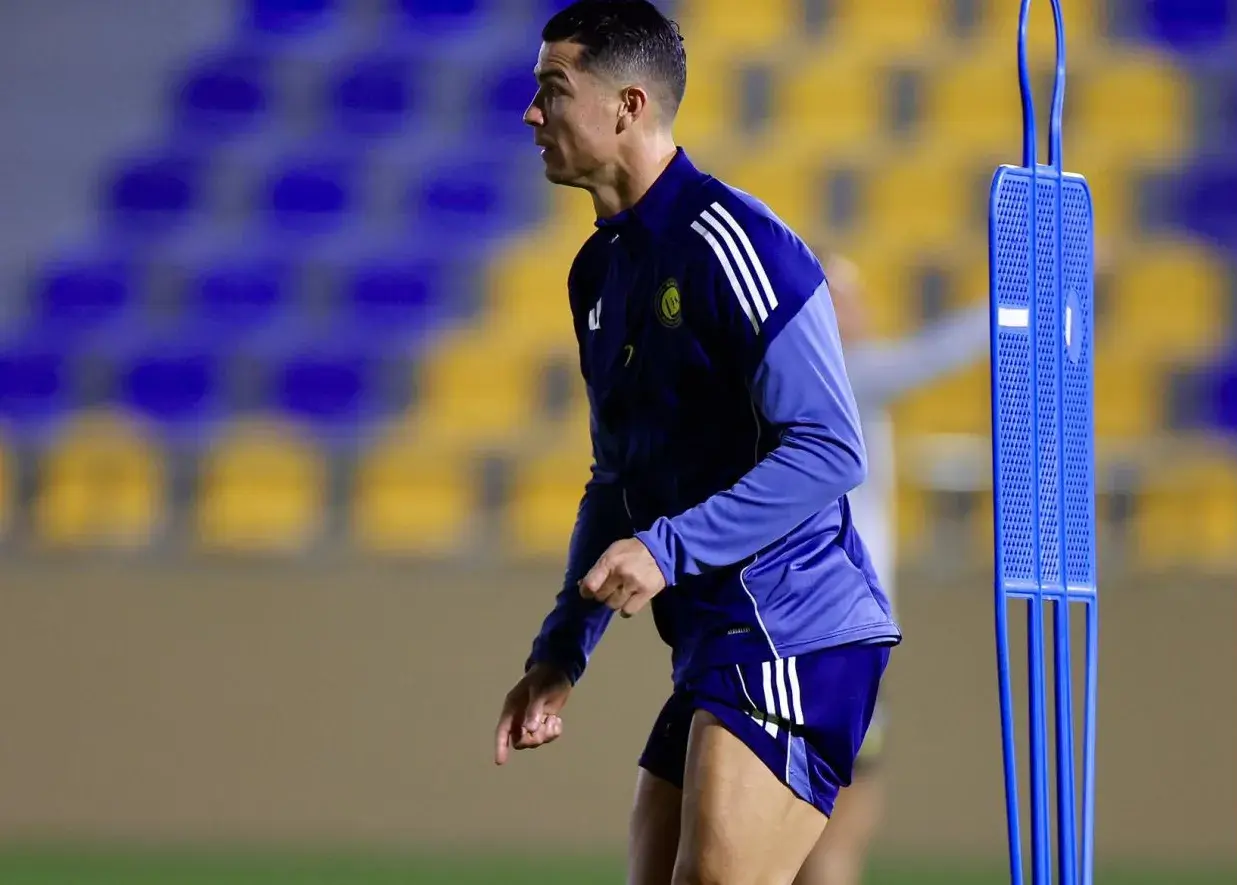 تصویر-ویژه-کریستیانو-در-تمرین-امروز-النصر/-رونالدو-رسما-به-اعتصاب-پایان-داد-(عکس)