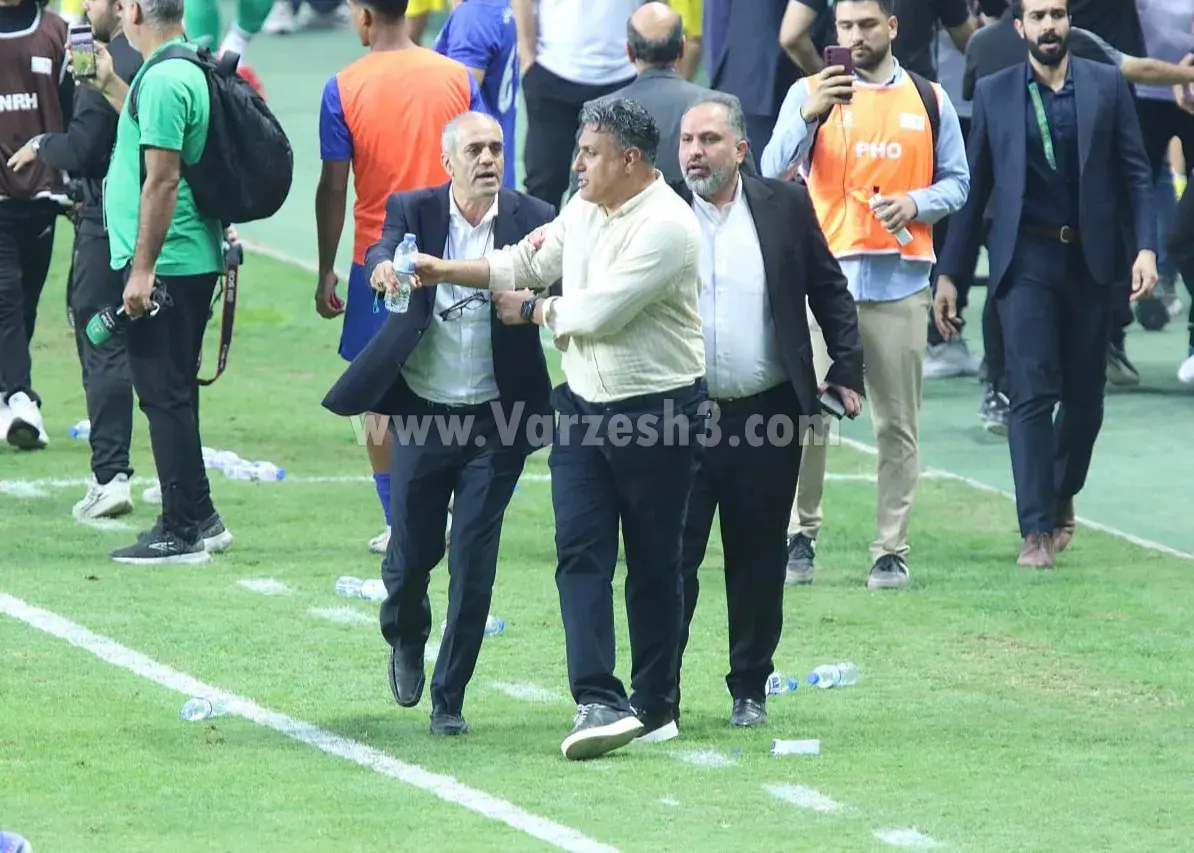 پایان-بازی-حساس-اهواز-با-درگیری-و-جنجال/-در-حد-محلات،-عبارتی-برای-انفجار-آرامترین-سرمربی-لیگ!
